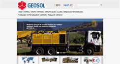 Desktop Screenshot of geosol.com.br