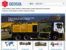 Tablet Screenshot of geosol.com.br